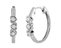 Orecchini Bliss Donna Bl le forme in Oro bianco Diamante 0.06 Ct 20108560 - 20108560